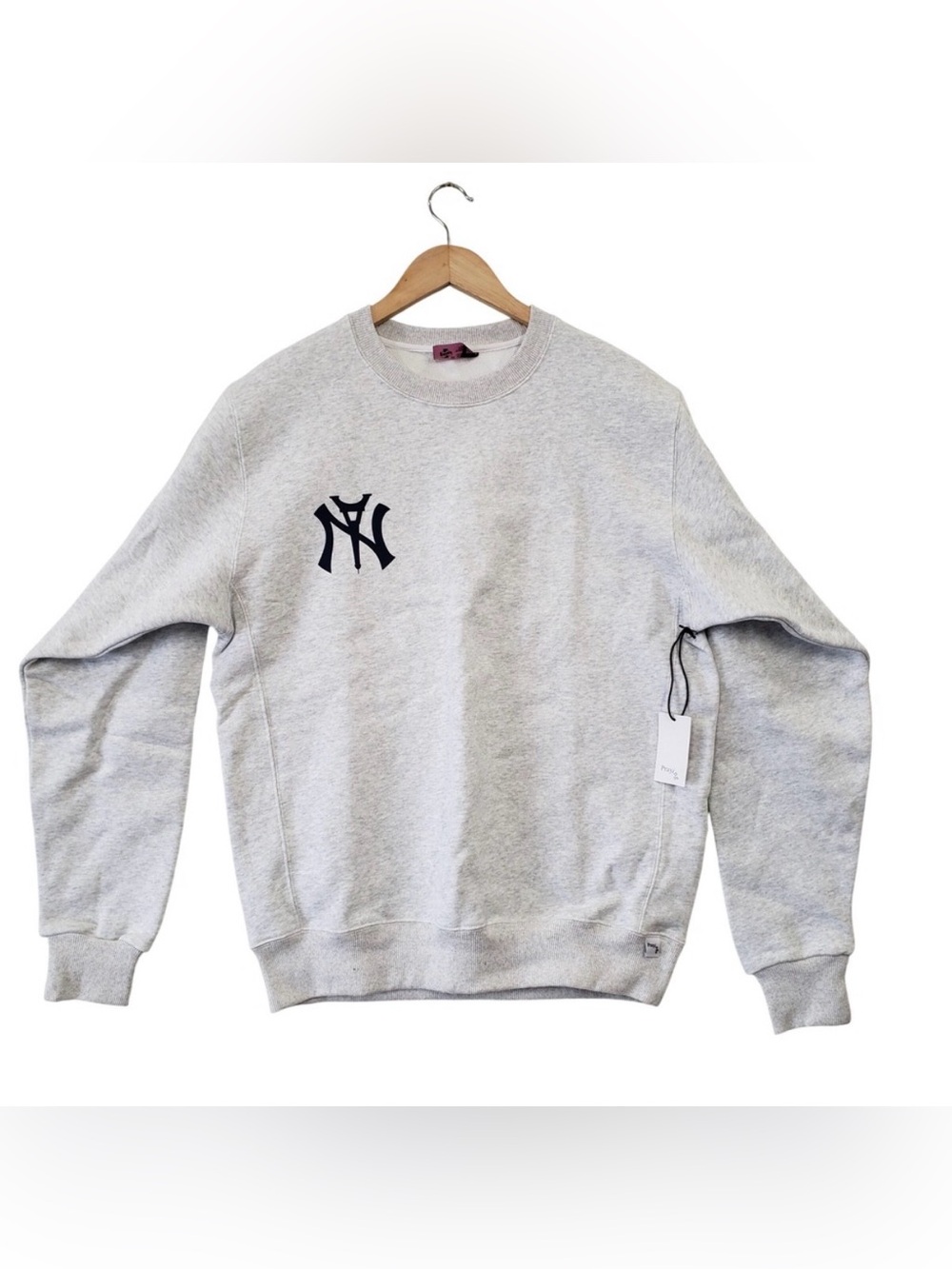 Praying NY Eiffel Tower Logo‎ Sweatshirt Heather Grey Mens Large Streetwear NEW